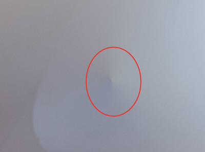 A conical spot on a spherical panorama
